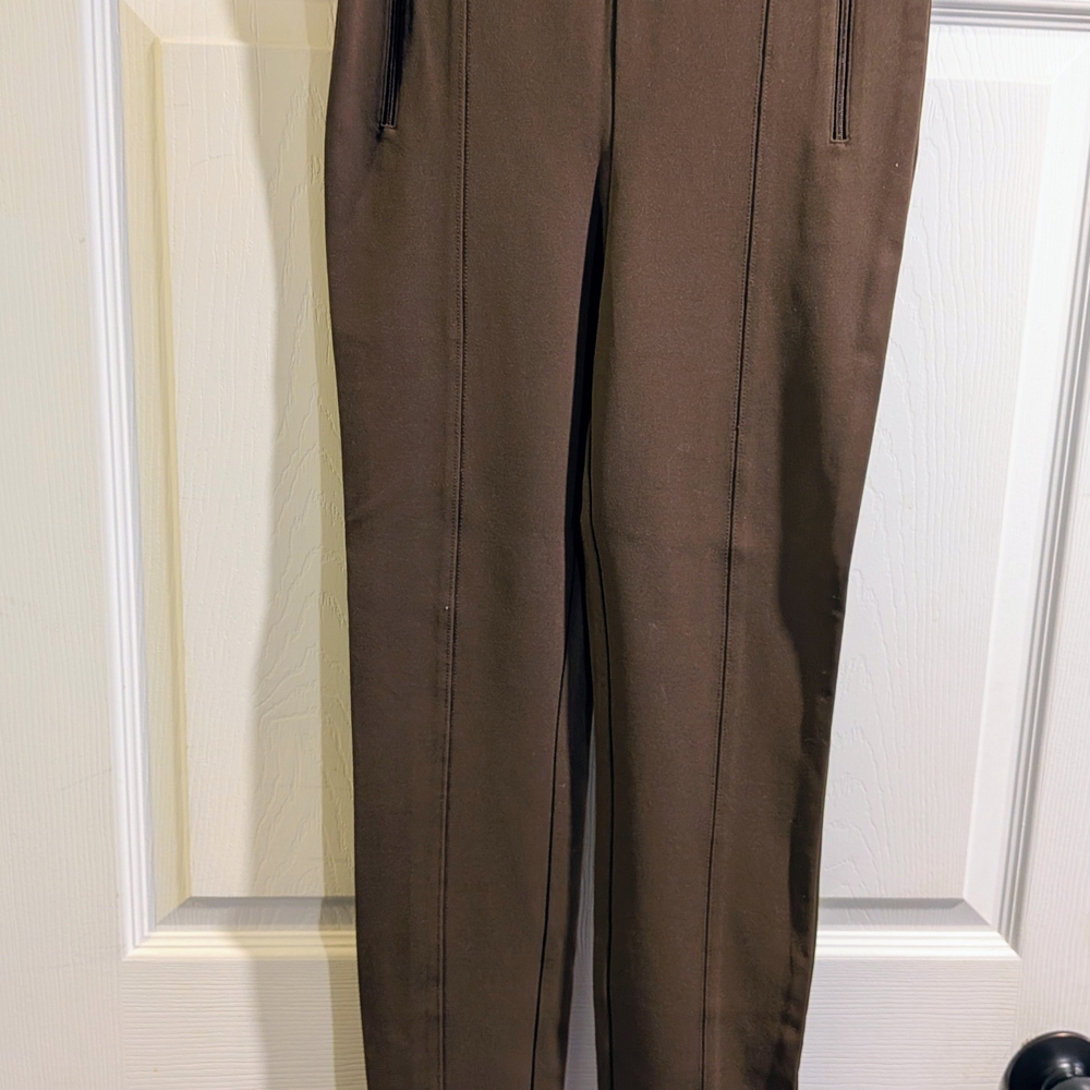 Babaton Dark Brown Stretch Trousers